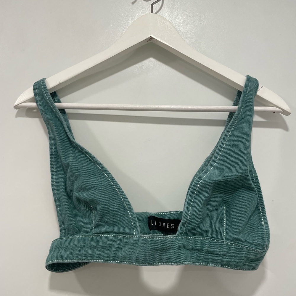 Teal Bralette Top